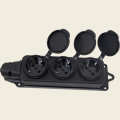 Колодка каучук с заземлением с крышкой ARTSUN K3E-B-IP44