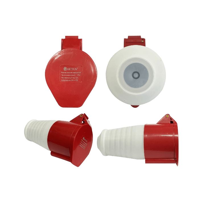 Розетка силовая переносная ARTSUN SP-3F-32А -IP44-5P