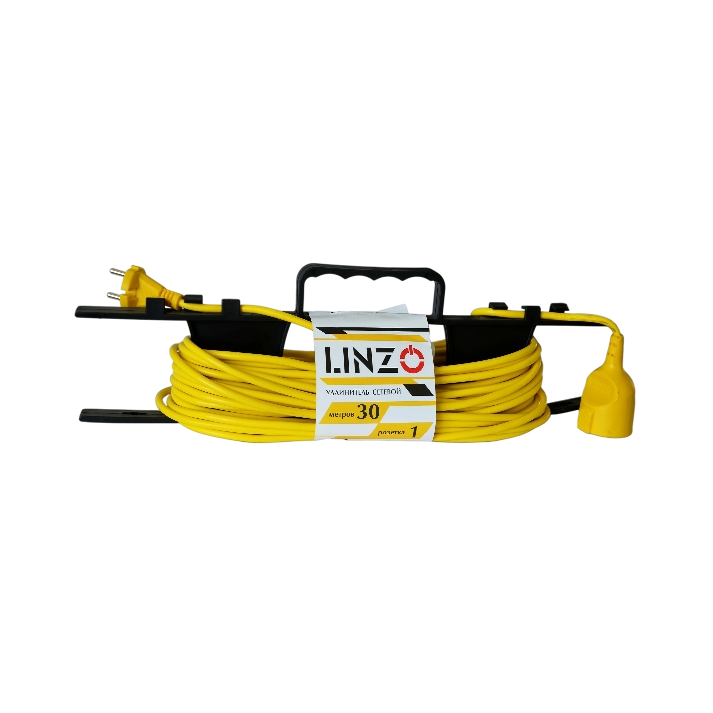 Удлинитель сетевой LINZO 10-1-30M ПВС 2Х0,75 ММ2 MAX 2500W