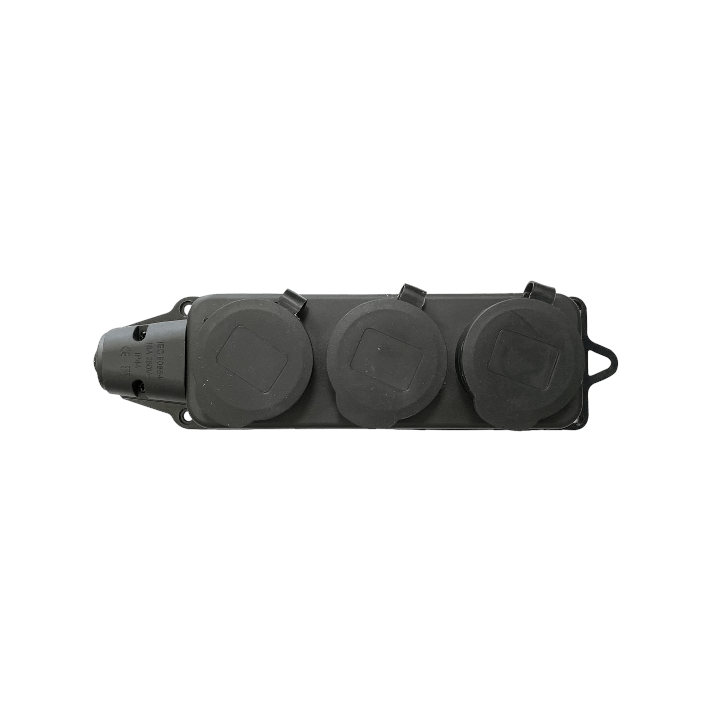 Колодка каучук с заземлением с крышкой ARTSUN K3E-B-IP44 Колодка каучук с заземлением с крышкой ARTSUN K3E-B-IP44