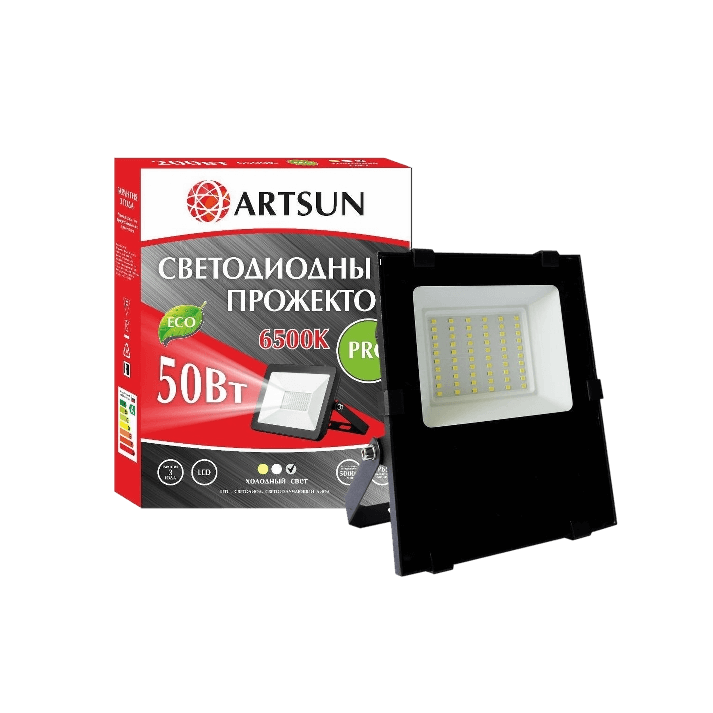 Прожектор светодиодный ARTSUN LED FL 50W 6500K PRO