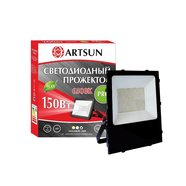 Прожектор светодиодный ARTSUN LED FL 150W 6500K PRO