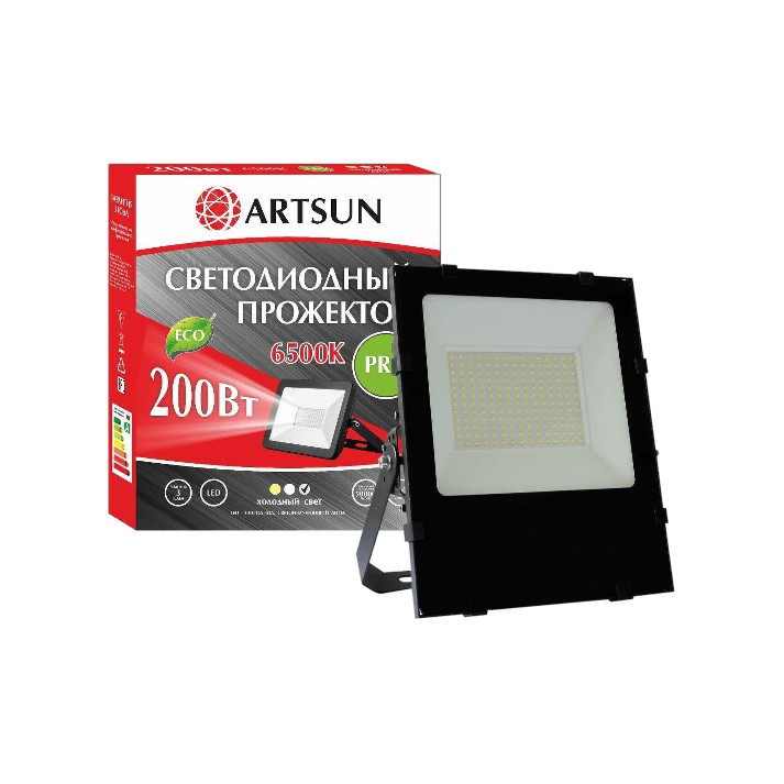 Прожектор светодиодный ARTSUN LED FL 200W 6500K PRO
